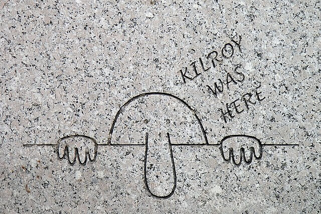'Kilroy was here' graffiti